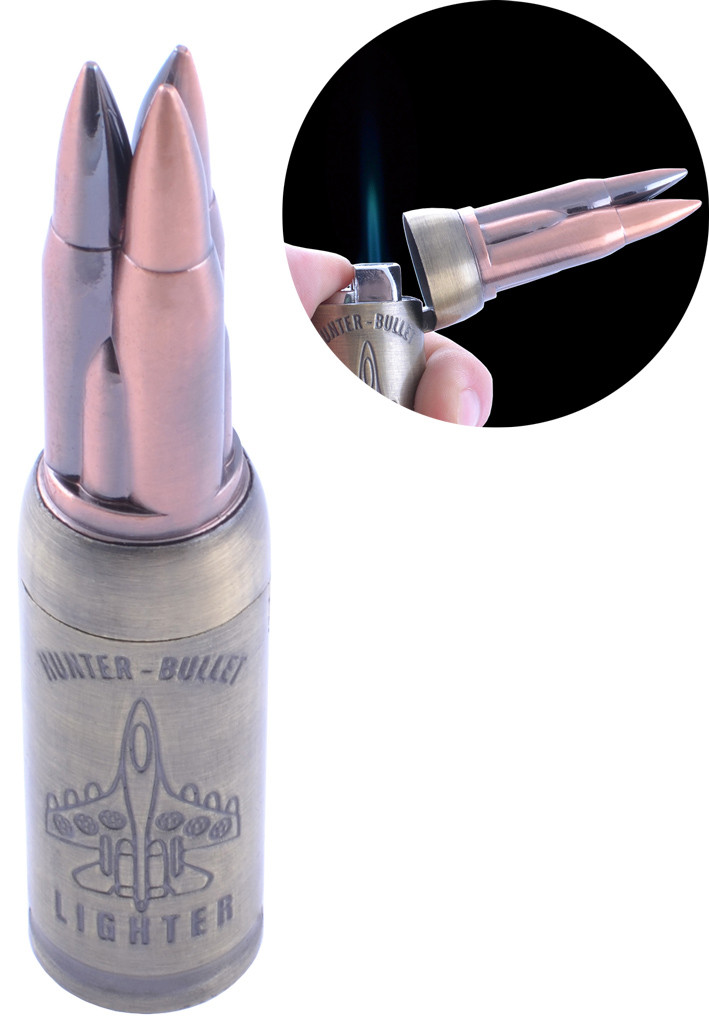 Зажигалка газовая Разрывная пуля №3565 Зажигалка газовая Разрывная пуля №3565