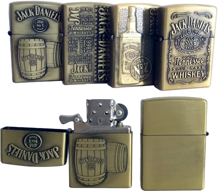 Зажигалка бензиновая металлическая Jack Daniels JINTAI KANTAI HL-464 Зажигалка бензиновая металлическая Jack Daniels JINTAI KANTAI HL-464