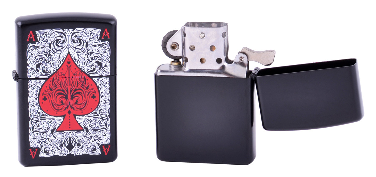 Зажигалка бензиновая STAR Пиковый туз №8905-7 Зажигалка бензиновая STAR Пиковый туз №8905-7