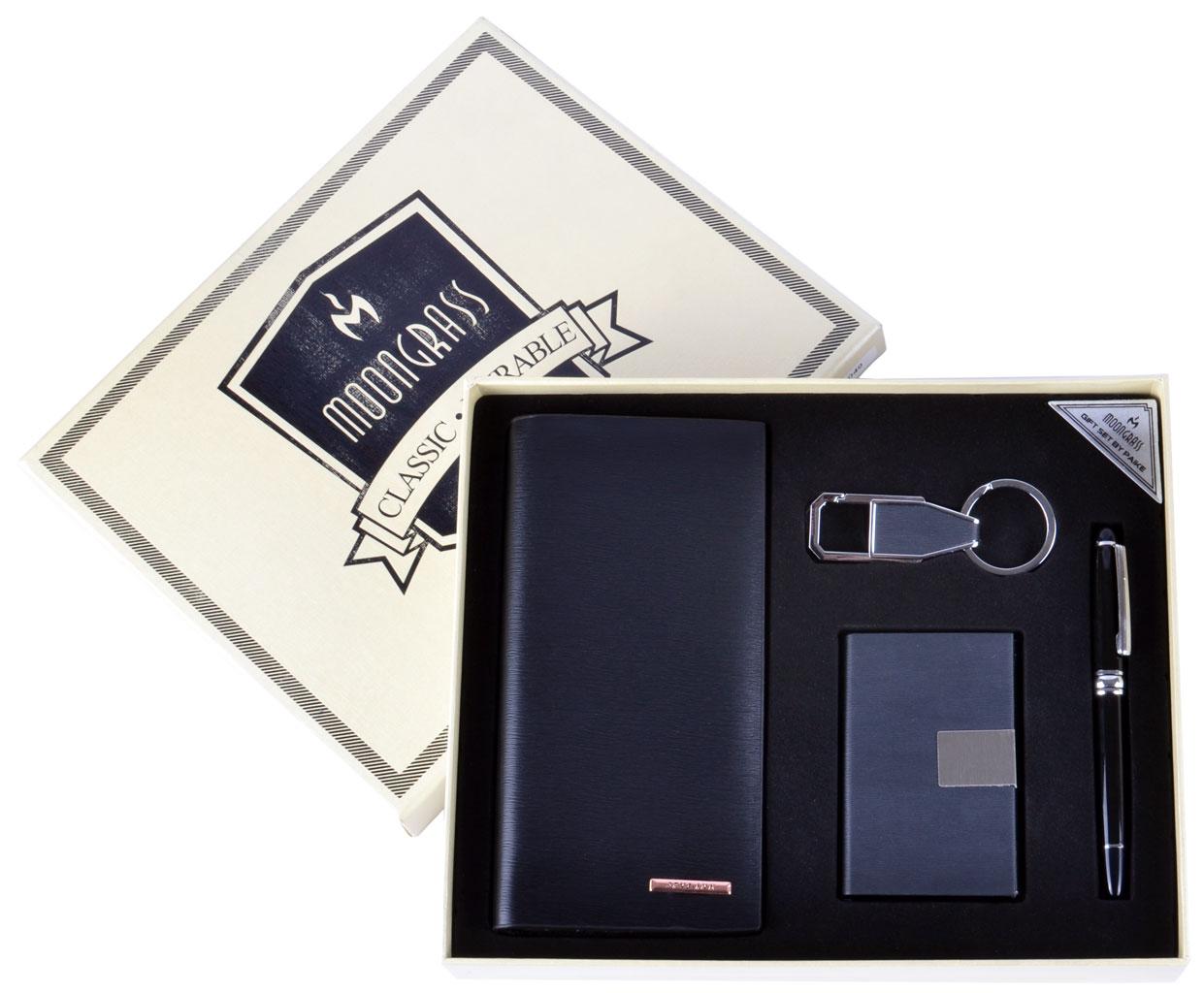 Подарочный набор Moongrass Портмоне/ Визитница/ Брелок/ Ручка №NB-049 Подарочный набор Moongrass Портмоне/ Визитница/ Брелок/ Ручка №NB-049