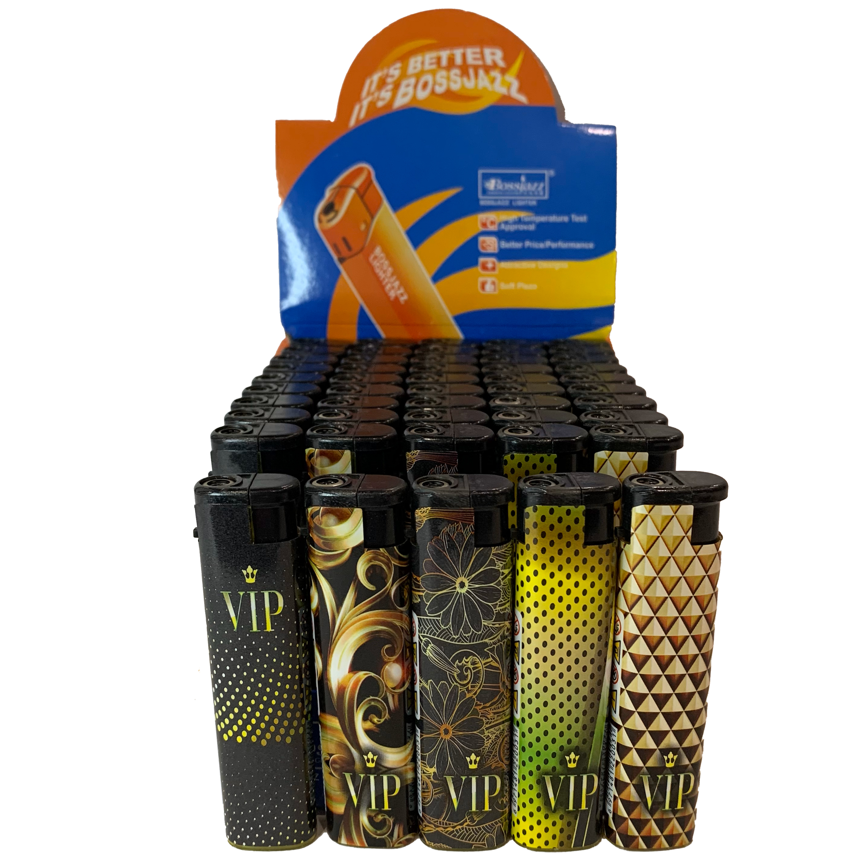 Газовые турбо-зажигалки BOSSJAZZ с абстрактным дизайном Газовые турбо-зажигалки BOSSJAZZ с абстрактным дизайном