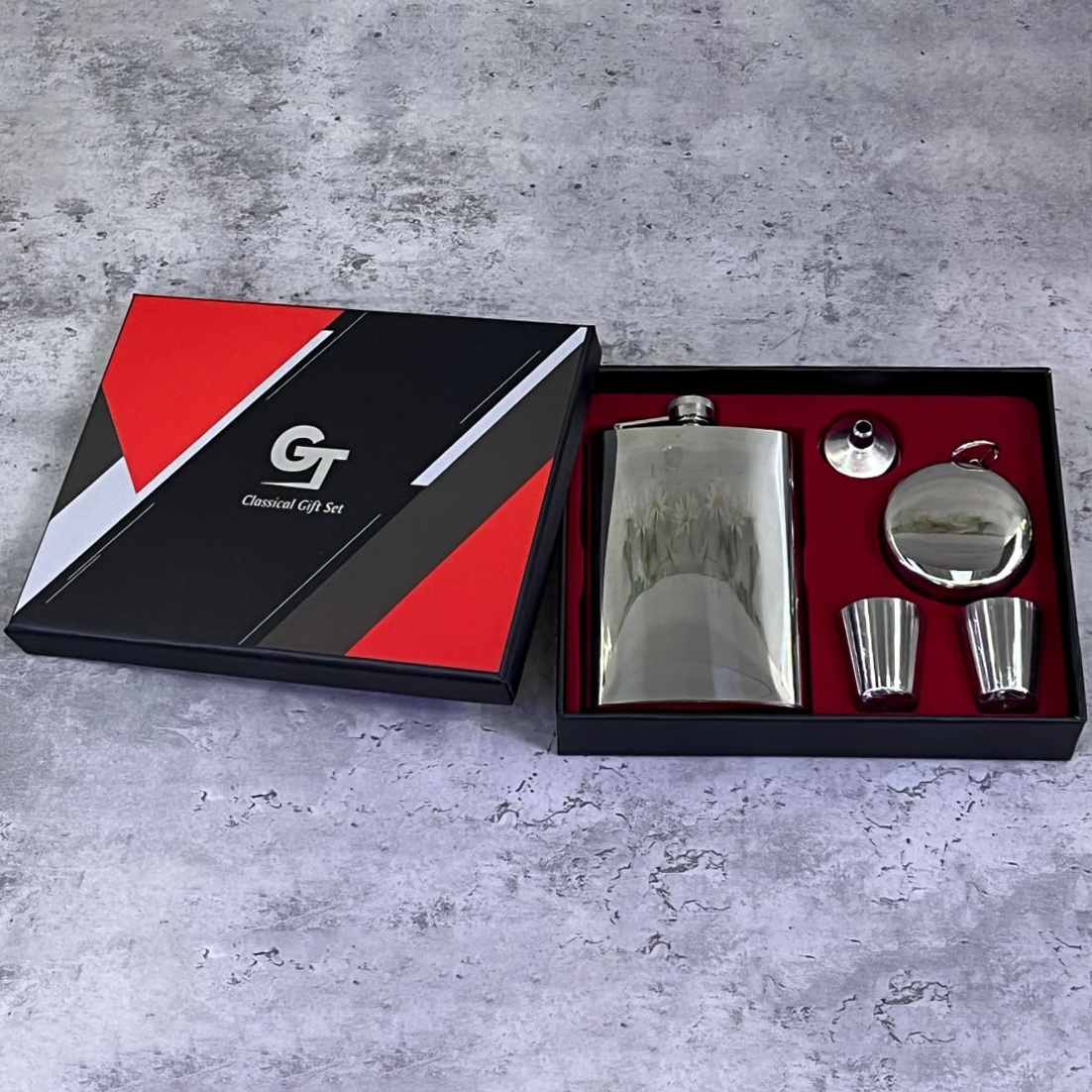 Подарочный набор с флягой для мужчин 5х1 XT-5 Подарочный набор с флягой для мужчин 5х1 XT-5