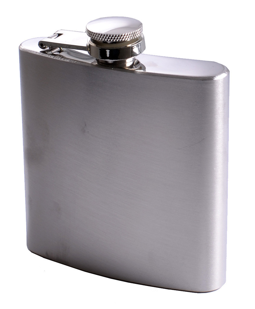 Фляга из пищевой нержавеющей стали (глянец/чистая) A6OZ Фляга из пищевой нержавеющей стали (глянец/чистая) A6OZ