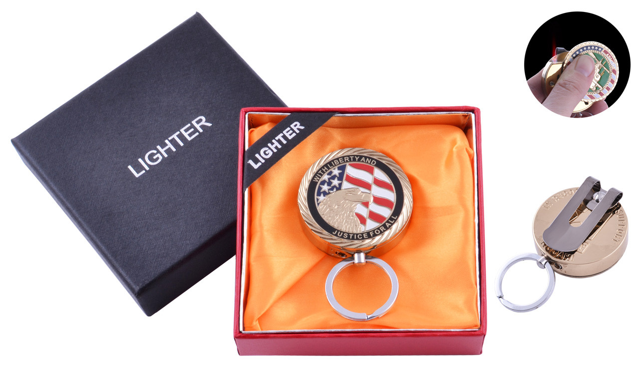 Зажигалка в подарочной коробке Орел (Турбо пламя) №USA-2 Зажигалка в подарочной коробке Орел (Турбо пламя) №USA-2