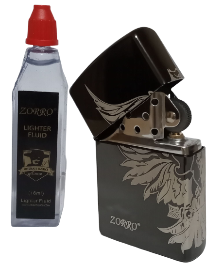 Зажигалка бензиновая ZORRO Limited Edition с крылом HL-290 Зажигалка бензиновая ZORRO Limited Edition с крылом HL-290