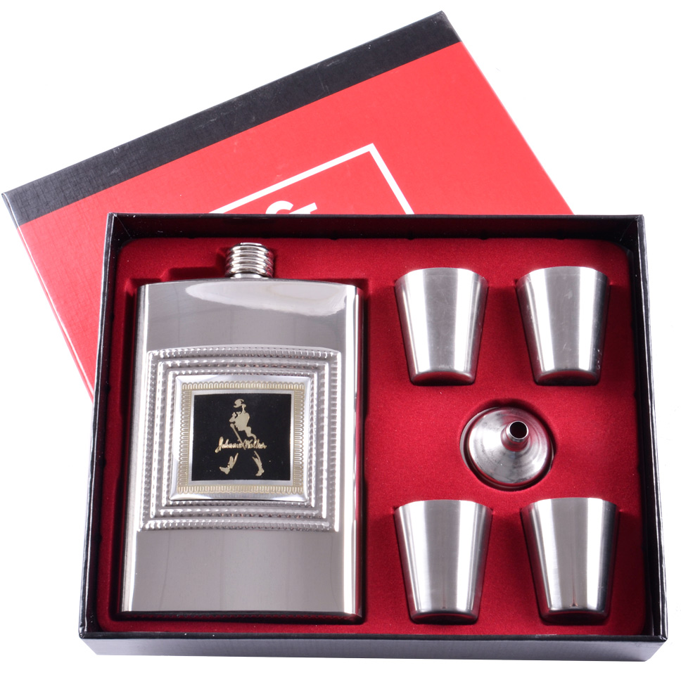 Подарочный набор 6в1 фляга, рюмки, лейка Jack Daniels TZ-03 Подарочный набор 6в1 фляга, рюмки, лейка Jack Daniels TZ-03