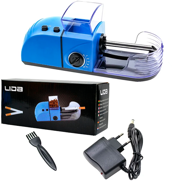Электрическая машинка для набивки сигарет Lida SY-009 Blue Электрическая машинка для набивки сигарет Lida SY-009 Blue
