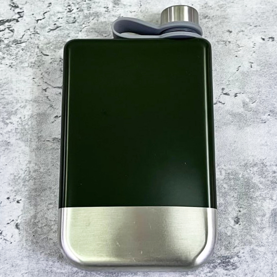 Металлическая фляга 8 oz с матовым покрытием GJ-8A Green Металлическая фляга 8 oz с матовым покрытием GJ-8A Green