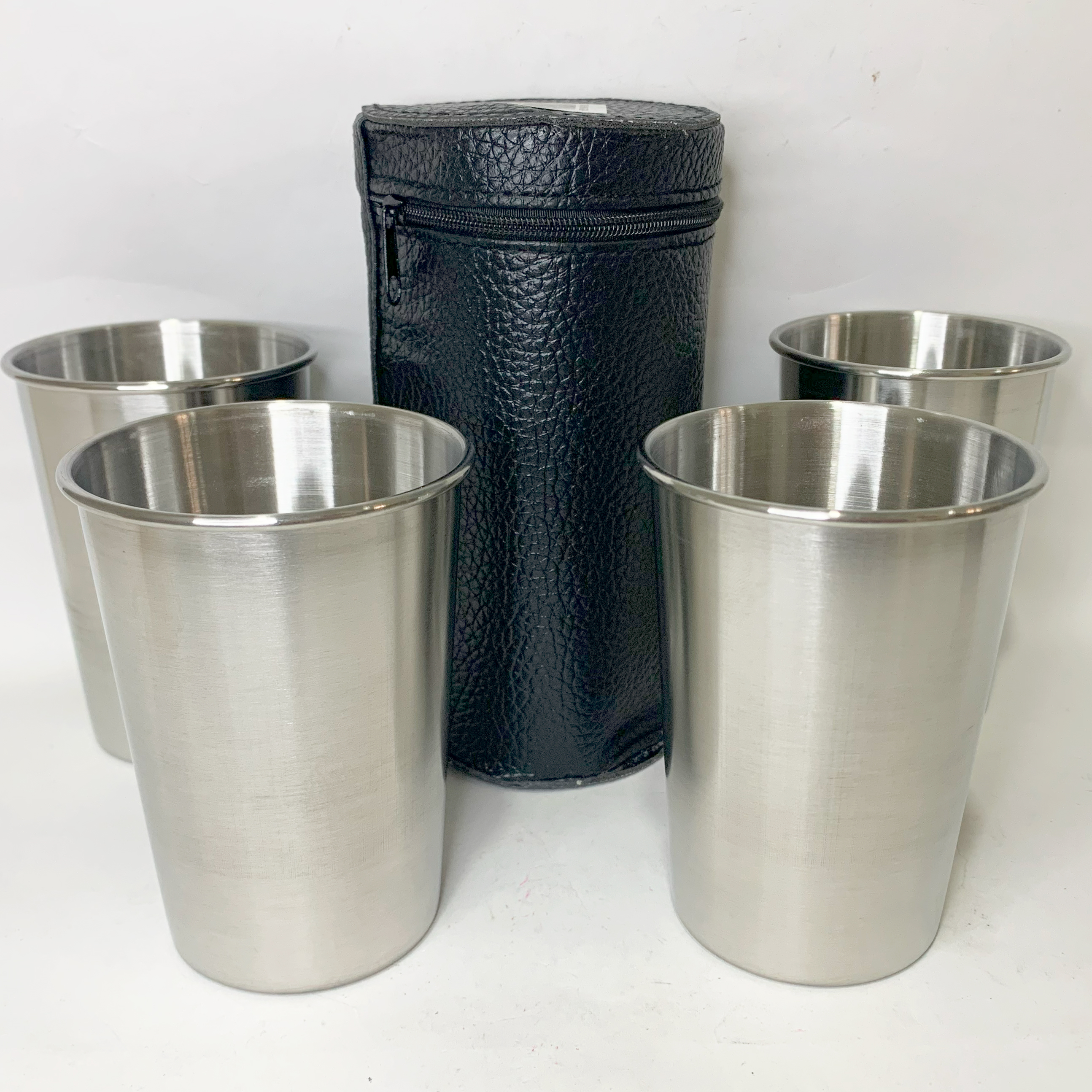 Набор металлических стаканов с чехлом (4 шт объемом 360 мл каждый) PM-360A Набор металлических стаканов с чехлом (4 шт объемом 360 мл каждый) PM-360A