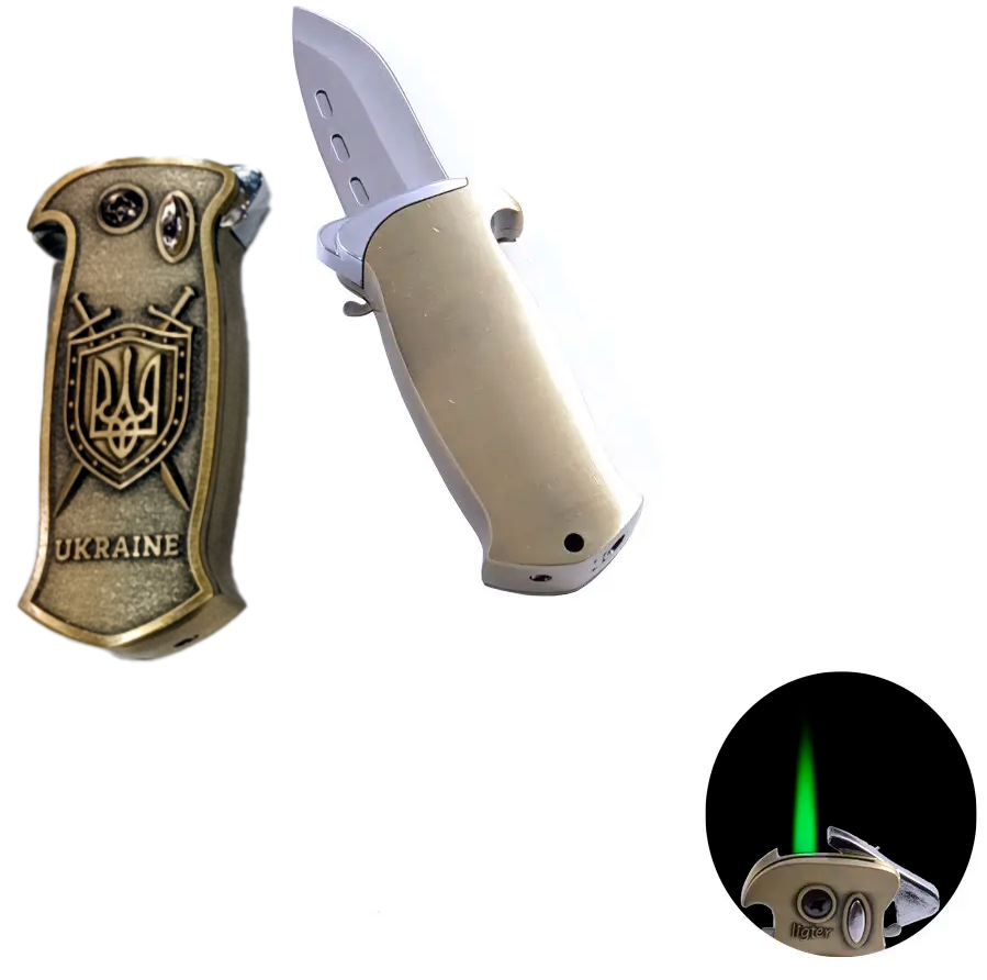 Зажигалка газовая с ножом Зажигалка газовая с ножом