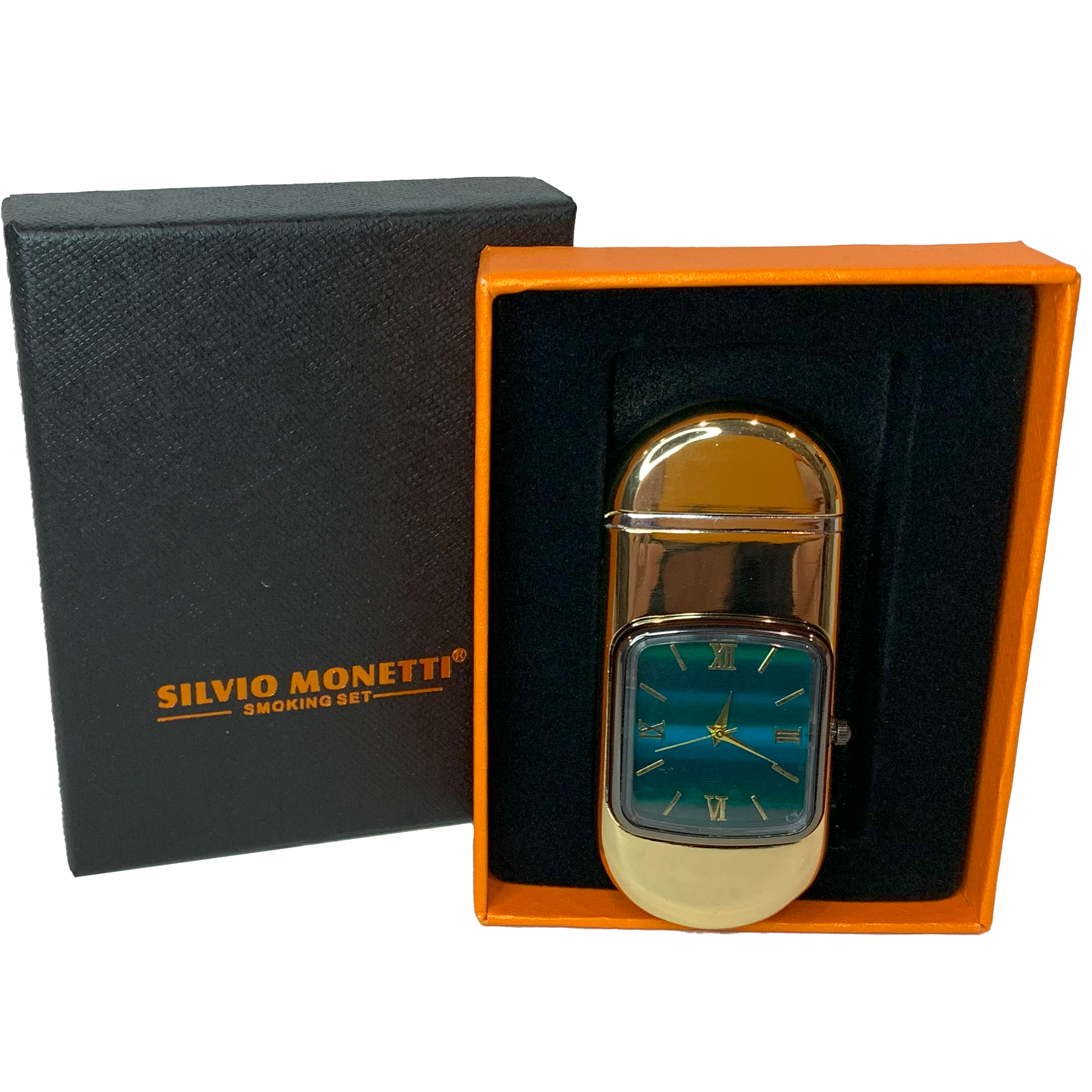 Зажигалка с встроенными часами от Silvio Monetti Зажигалка с встроенными часами от Silvio Monetti