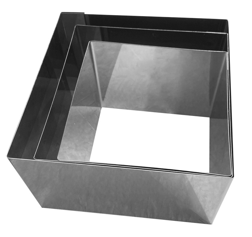 Форма кондитерская Квадрат цельный 14*14 см высота 10 см СК Форма кондитерская Квадрат цельный 14*14 см высота 10 см СК