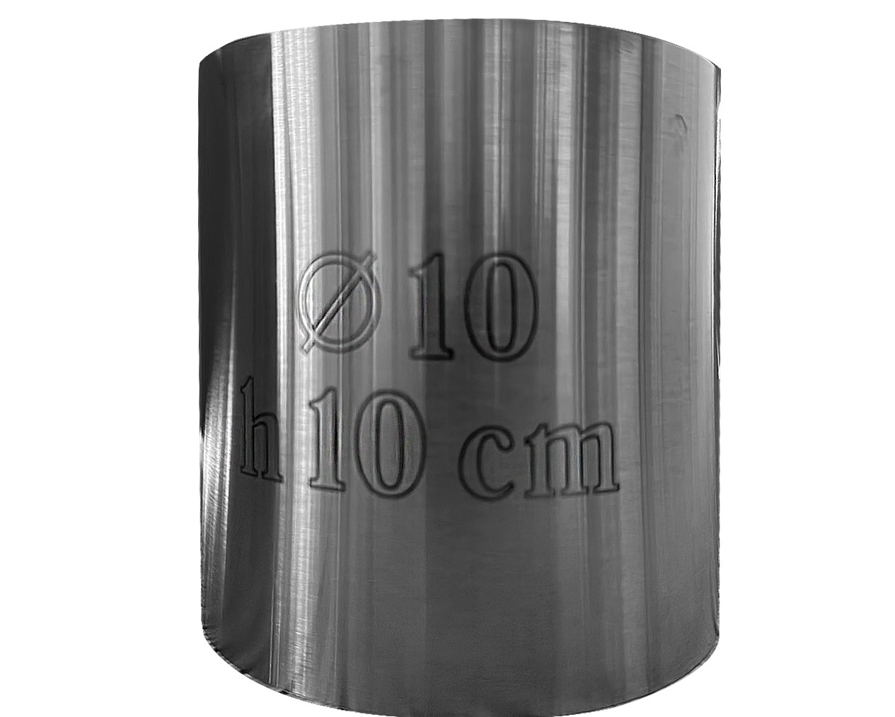 Кольцо кондитерское цельное диаметр 12 см высота 10 см с гравировкой Кольцо кондитерское цельное диаметр 12 см высота 10 см с гравировкой