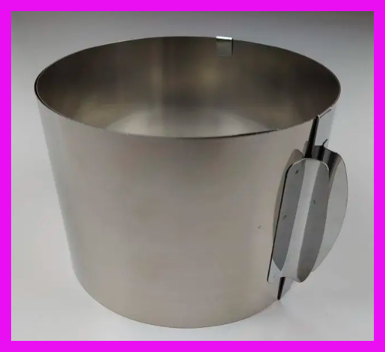 Форма раздвижная для выпечки и сборки десертов Круг 12 см с разметкой 12 до 20 см диаметром Форма раздвижная для выпечки и сборки десертов Круг 12 см с разметкой 12 до 20 см диаметром