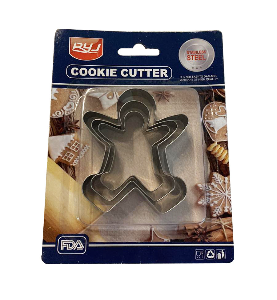 Набор вырубок для печенья Человечек из 3-х шт Набор вырубок для печенья Человечек из 3-х шт