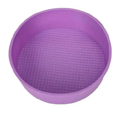 Форма силиконовая для выпечки Универсальная круглая рельефная 25 см Форма силиконовая для выпечки Универсальная круглая рельефная 25 см