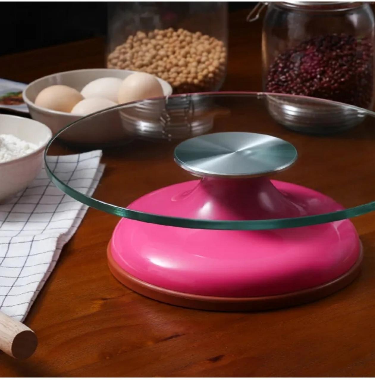 Подставка поворотная для декорирования тортов 30 см стекло Подставка поворотная для декорирования тортов 30 см стекло