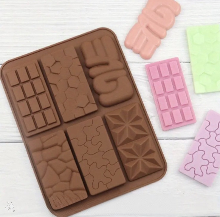 Форма силиконовая Шоколадка 6-ти шт Форма силиконовая Шоколадка 6-ти шт