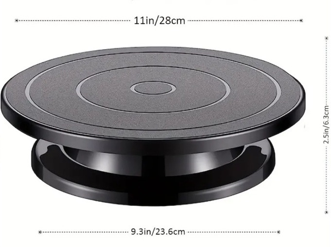 Подставка поворотная для декорирования тортов 28 см пластик Подставка поворотная для декорирования тортов 28 см пластик