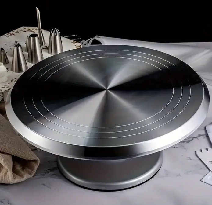 Подставка поворотная для декорирования тортов 31 см металлическая Подставка поворотная для декорирования тортов 31 см металлическая