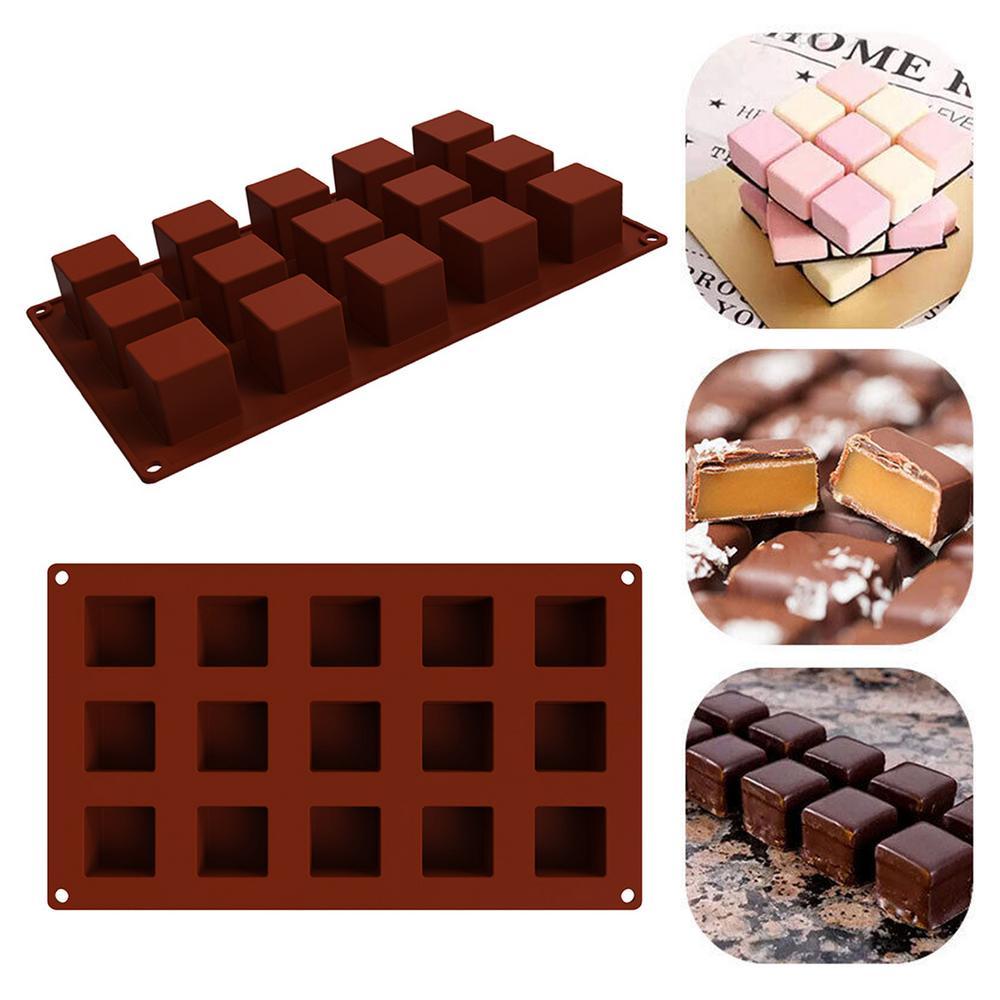 Форма силиконовая для выпечки Куб 3,7х3,7см из 15 шт Форма силиконовая для выпечки Куб 3,7х3,7см из 15 шт