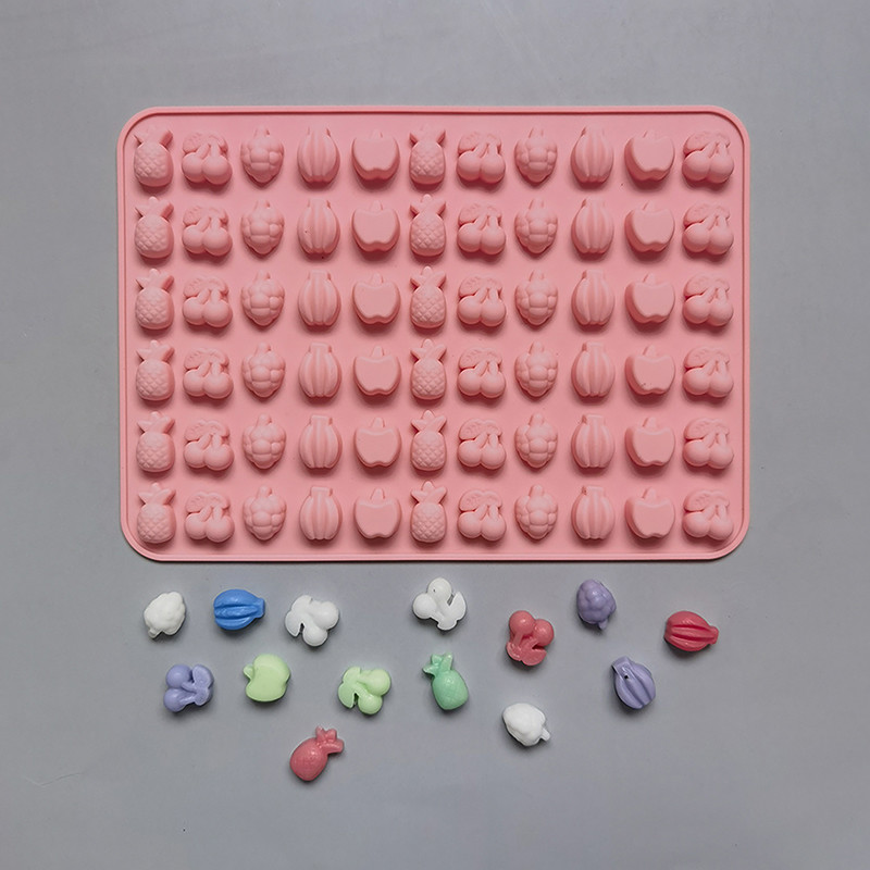 Форма силиконовая Мини фрукты из 66 шт Форма силиконовая Мини фрукты из 66 шт