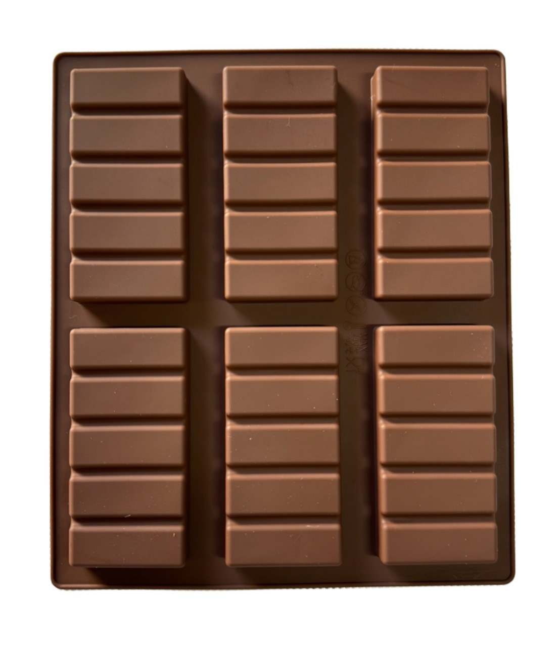 Форма силиконовая для конфет Шоколадный батончик из 6 шт Форма силиконовая для конфет Шоколадный батончик из 6 шт
