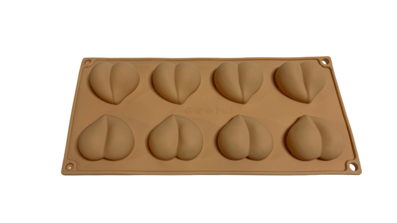 Силиконовая форма для выпечки Сердечки из 8 шт Силиконовая форма для выпечки Сердечки из 8 шт