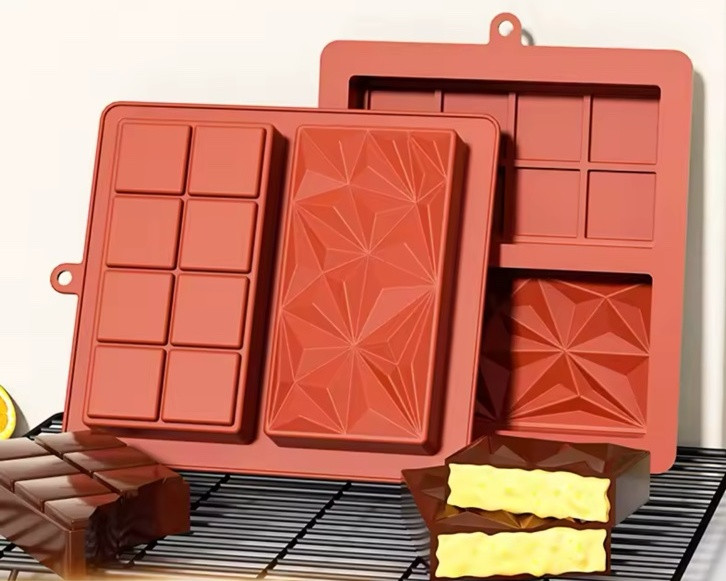 Форма силиконовая для шоколада Дубайский шоколад 4 двойная Форма силиконовая для шоколада Дубайский шоколад 4 двойная