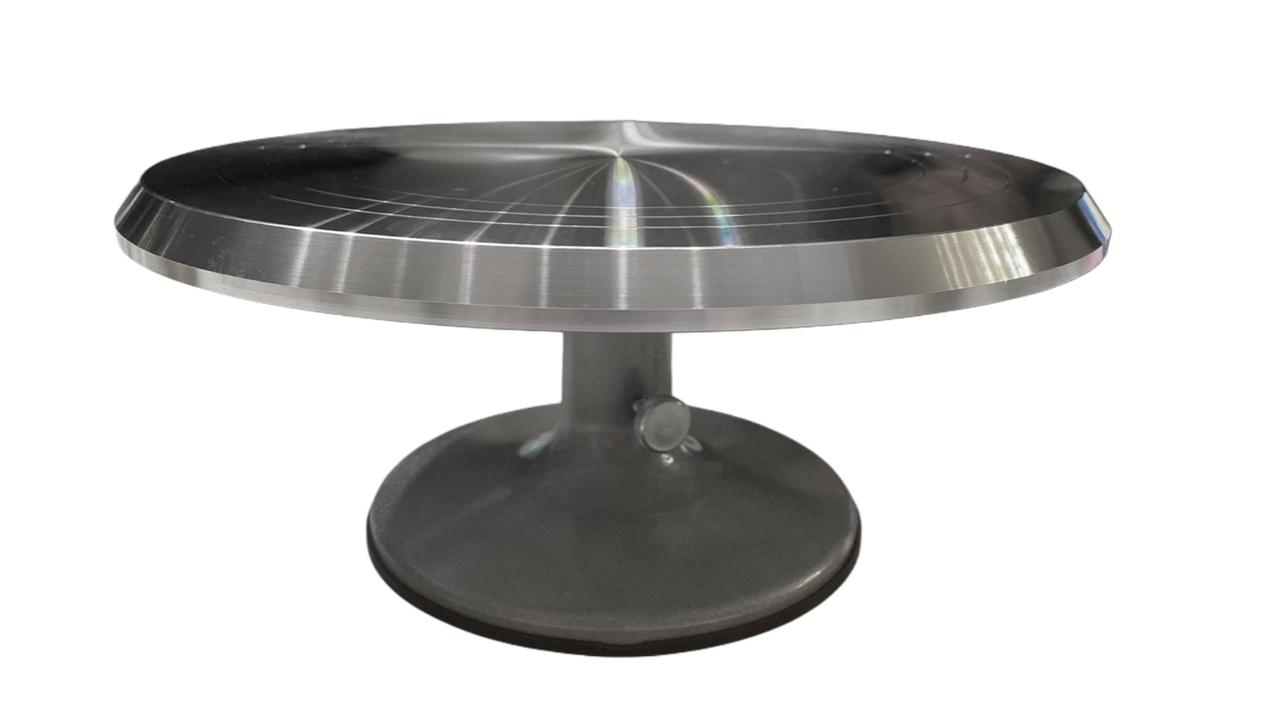 Поворотная подставка для декорирования тортов 30 см с фиксатором Поворотная подставка для декорирования тортов 30 см с фиксатором