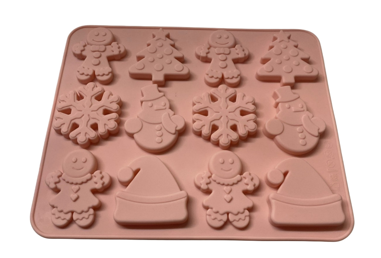 Форма силиконовая для конфет Новый год их 12 шт Форма силиконовая для конфет Новый год их 12 шт