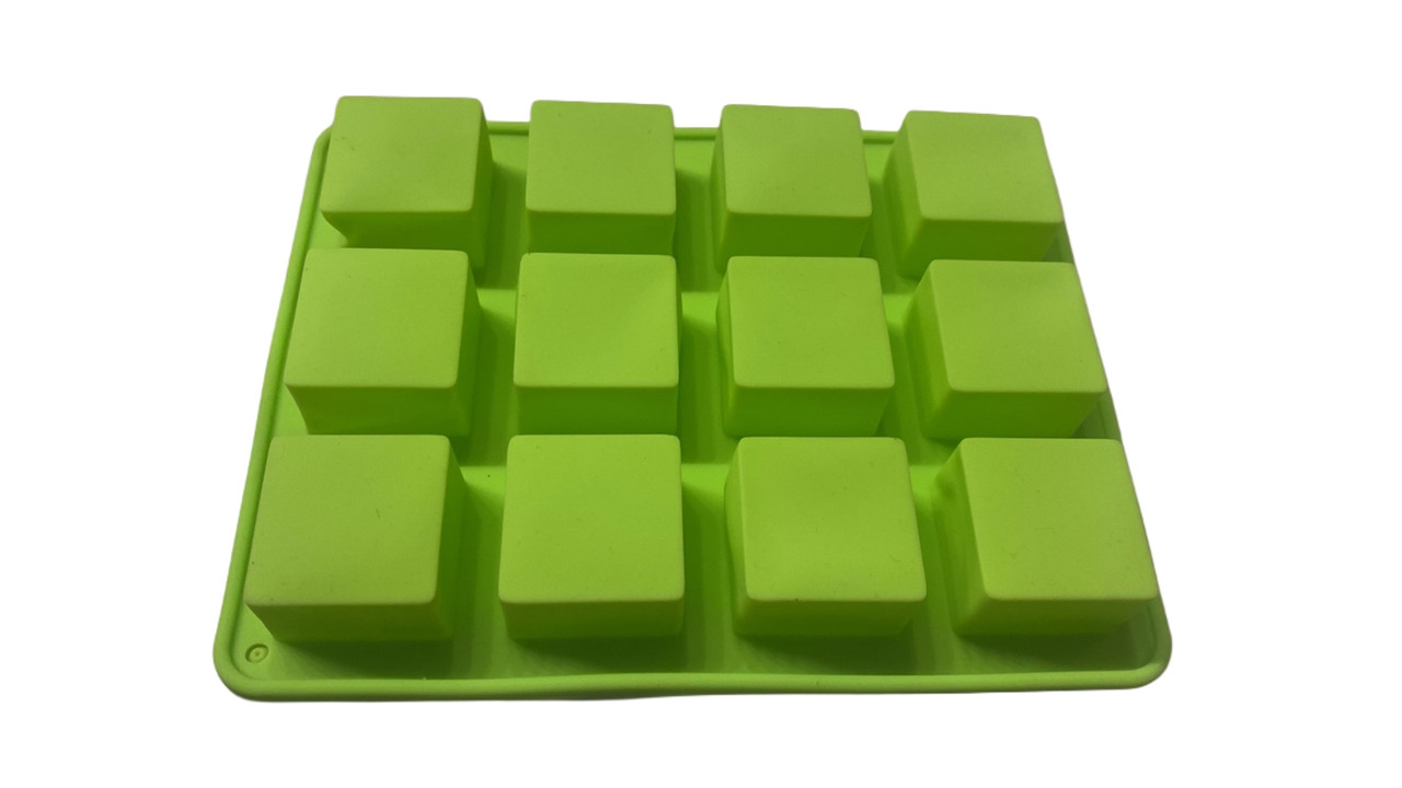 Форма силиконовая для евродесертов Квадраты из 12 шт Форма силиконовая для евродесертов Квадраты из 12 шт