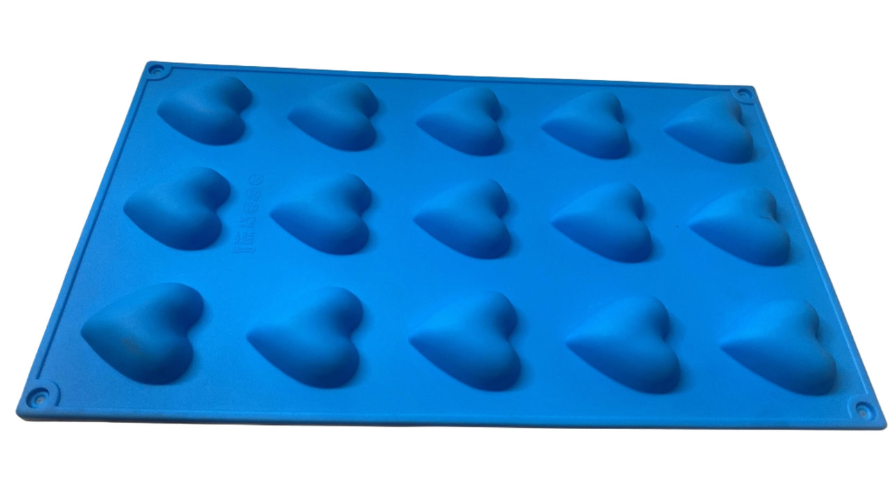 Форма силиконовая для выпечки Сердце №1 из 15 шт Форма силиконовая для выпечки Сердце №1 из 15 шт