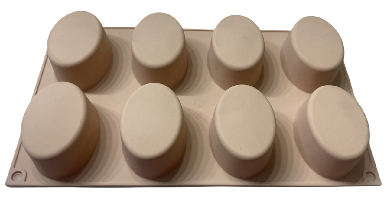 Форма силиконовая для выпечки Овалы из 8 шт Форма силиконовая для выпечки Овалы из 8 шт