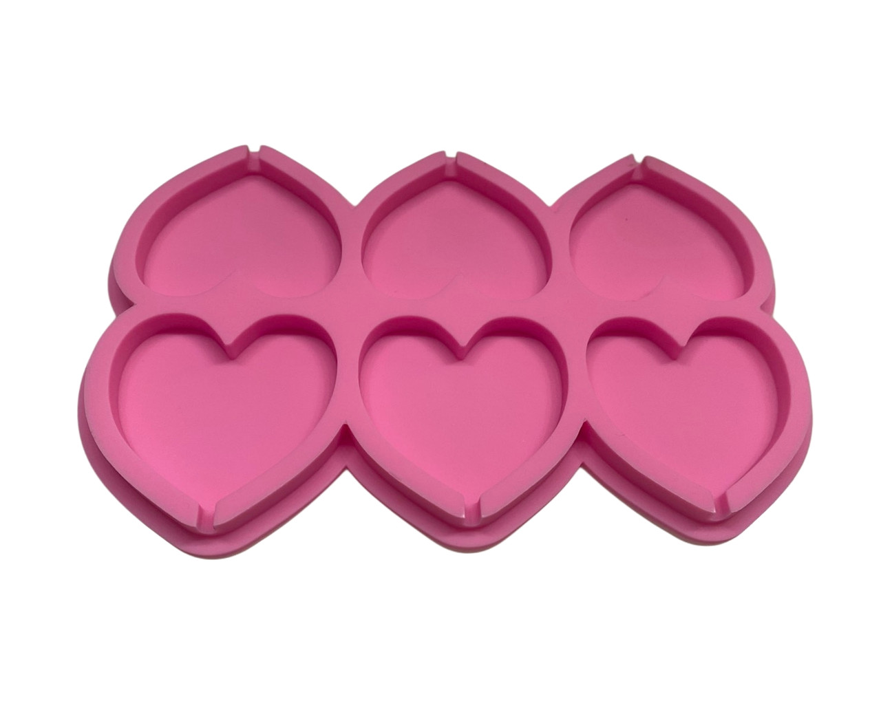 Форма силиконовая Леденцы Сердце из 6 шт Форма силиконовая Леденцы Сердце из 6 шт