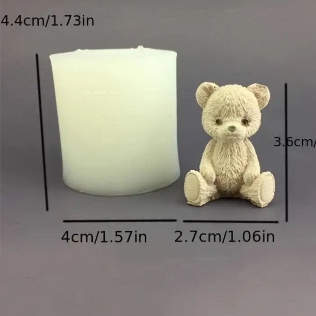 Силиконовый молд Мишка маленький 1 шт Силиконовый молд Мишка маленький 1 шт