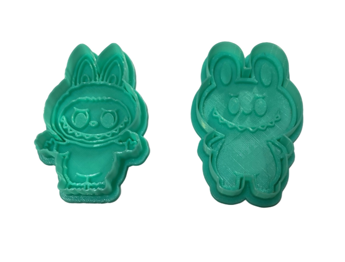 Набор форм-вырубок для печенья Labubu (Лабубу) из 2 шт Набор форм-вырубок для печенья Labubu (Лабубу) из 2 шт