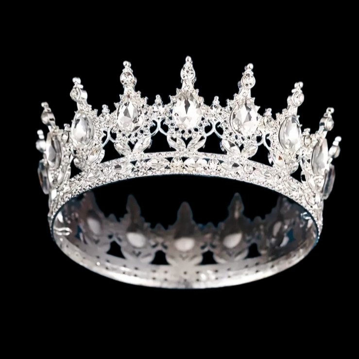 Декор для торта Корона D12 серебро Декор для торта Корона D12 серебро