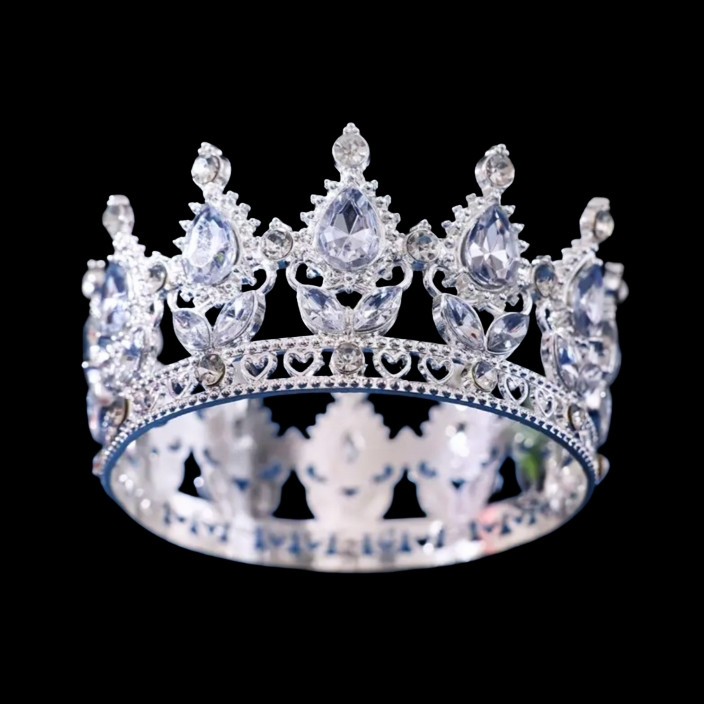 Декор для торта Корона D8 см с блестящими камнями Декор для торта Корона D8 см с блестящими камнями