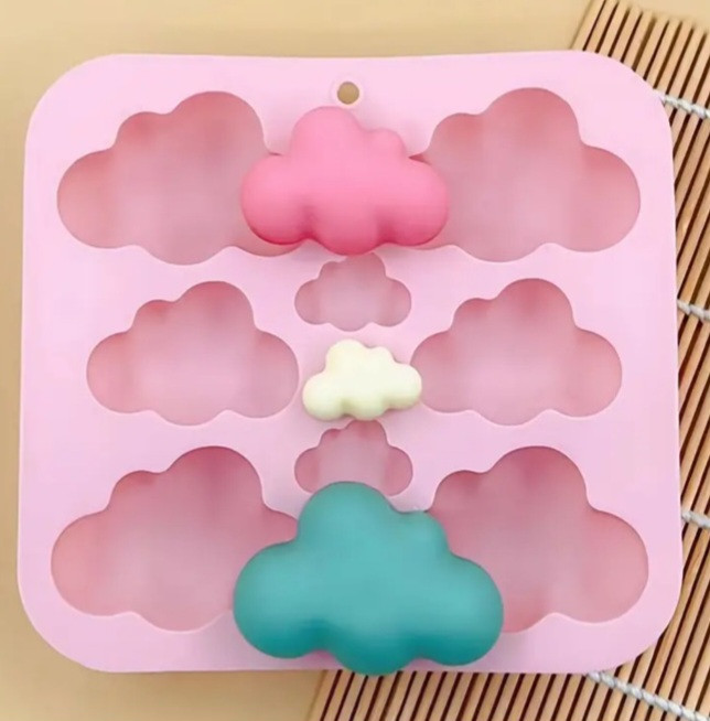 Форма силиконовая для льда и конфет Облака из 8 шт Форма силиконовая для льда и конфет Облака из 8 шт