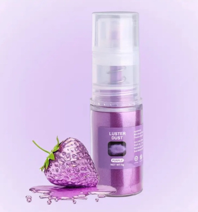 Пищевый блеск глиттер с распылителем Фиолетовый 5 гр кандурин Пищевый блеск глиттер с распылителем Фиолетовый 5 гр кандурин