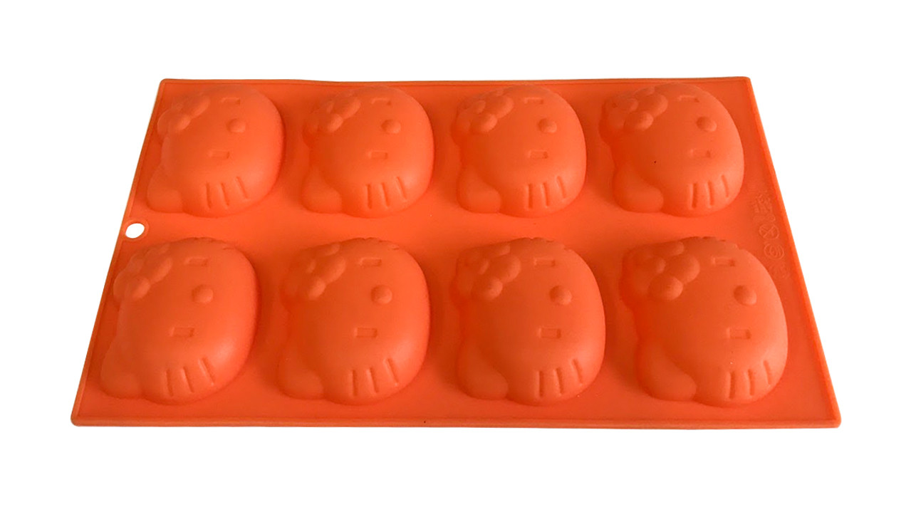 Форма силиконовая для выпечки Котики 8 шт на планшете Форма силиконовая для выпечки Котики 8 шт на планшете