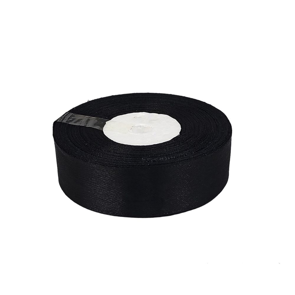 Атласная лента 2,5см x 33м Черный Marill (LA2533-39) Атласная лента 2,5см x 33м Черный Marill (LA2533-39)