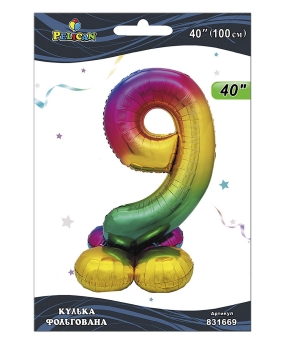 Шарик фольгированный на подставке цифра Шарик фольгированный на подставке цифра