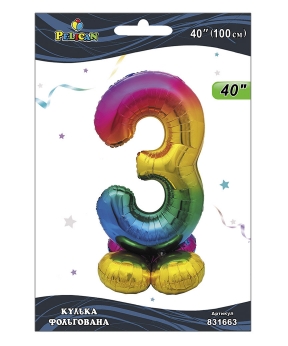 Шарик фольгированный на подставке цифра Шарик фольгированный на подставке цифра