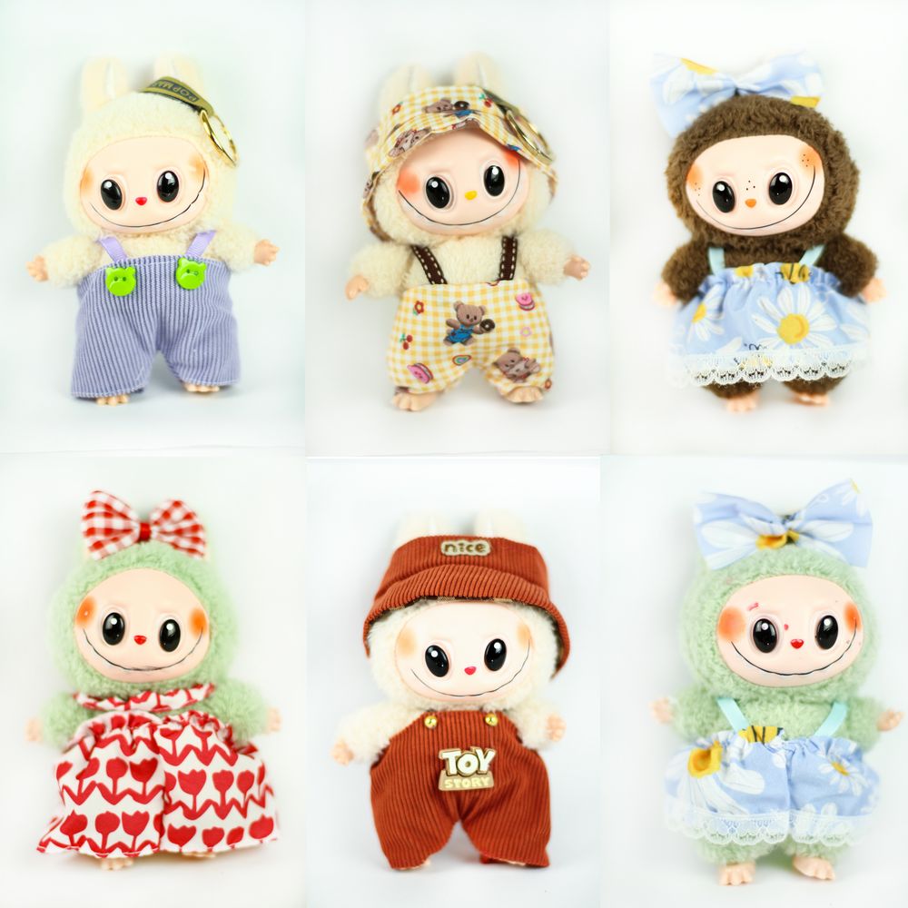 Мягкая игрушка-сюрприз Labubu в одязі, в виде плюшевых брелоков 15см Разноцветный Без бренда (071929-2) Мягкая игрушка-сюрприз Labubu в одязі, в виде плюшевых брелоков 15см Разноцветный Без бренда (071929-2)