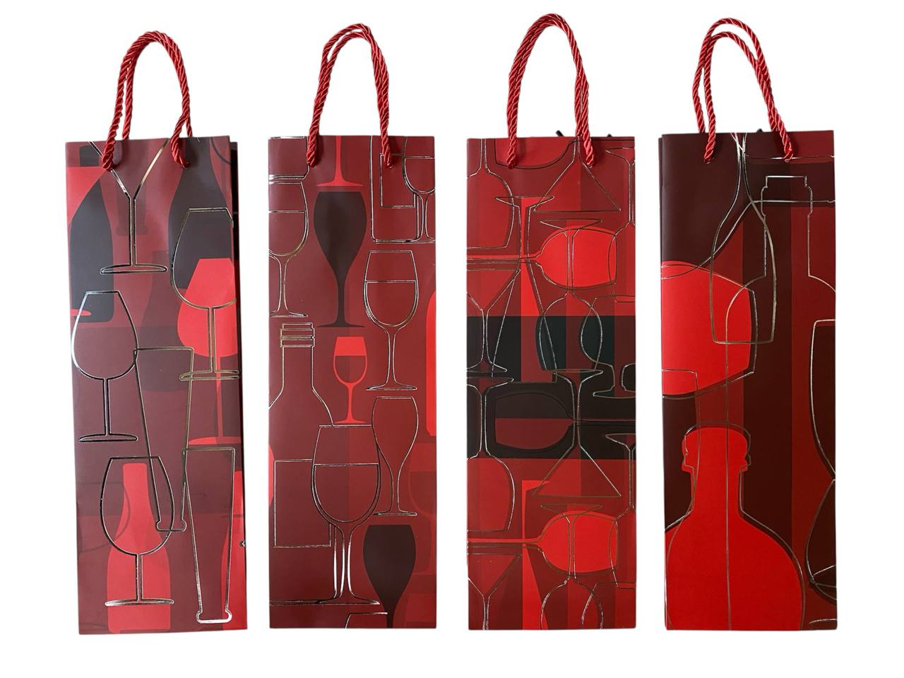 Пакет подарочный под бутылку, фольгированный, 4 дизайна, 210g, 12 x 35 x 10см (3172) Пакет подарочный под бутылку, фольгированный, 4 дизайна, 210g, 12 x 35 x 10см (3172)