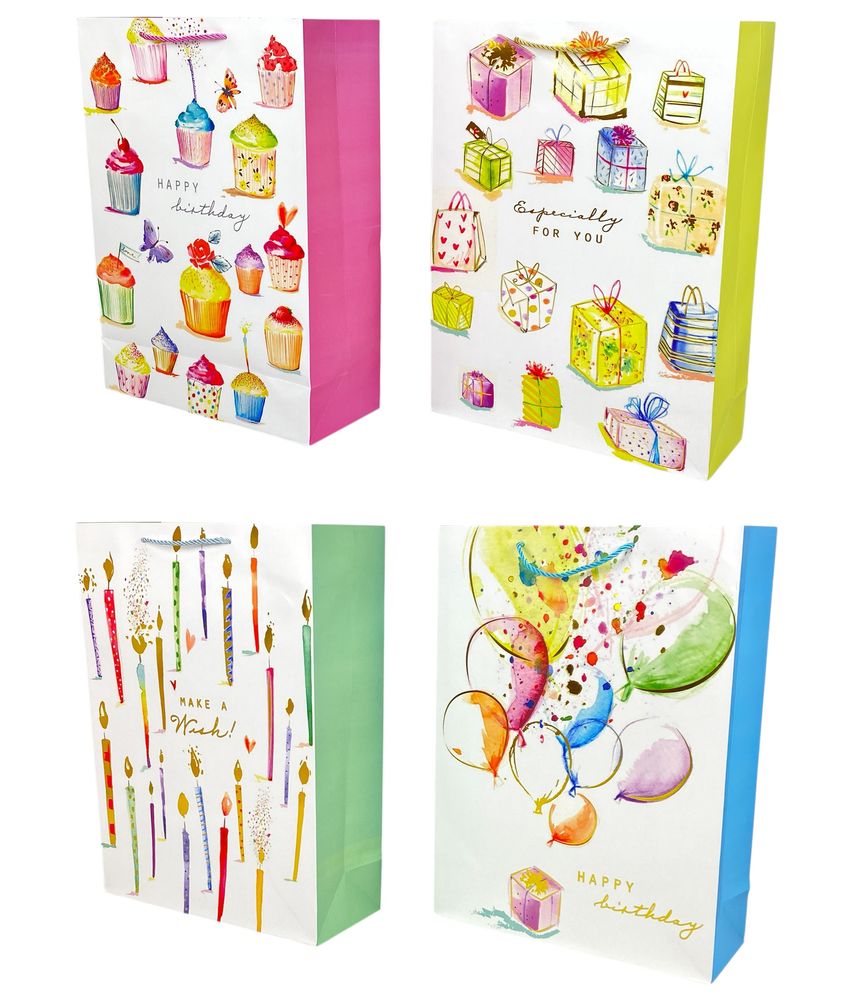 Пакет подарочный с фольгой 30 х 41,5 х 12см, 210гр, Happy Birthday (3923L) Пакет подарочный с фольгой 30 х 41,5 х 12см, 210гр, Happy Birthday (3923L)