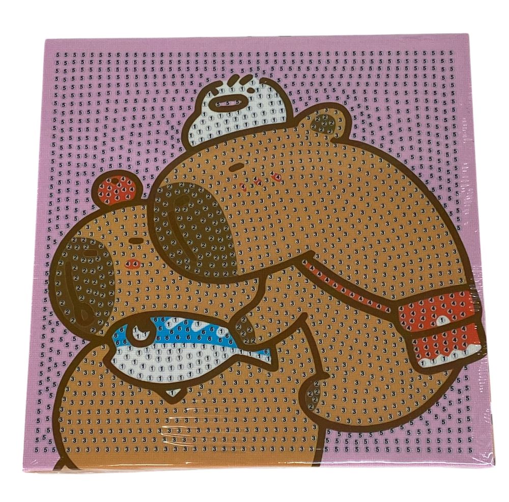 Алмазная мозаика 20 х 20см Капибара (11116) Алмазная мозаика 20 х 20см Капибара (11116)