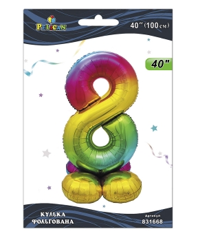 Шарик фольгированный на подставке цифра Шарик фольгированный на подставке цифра